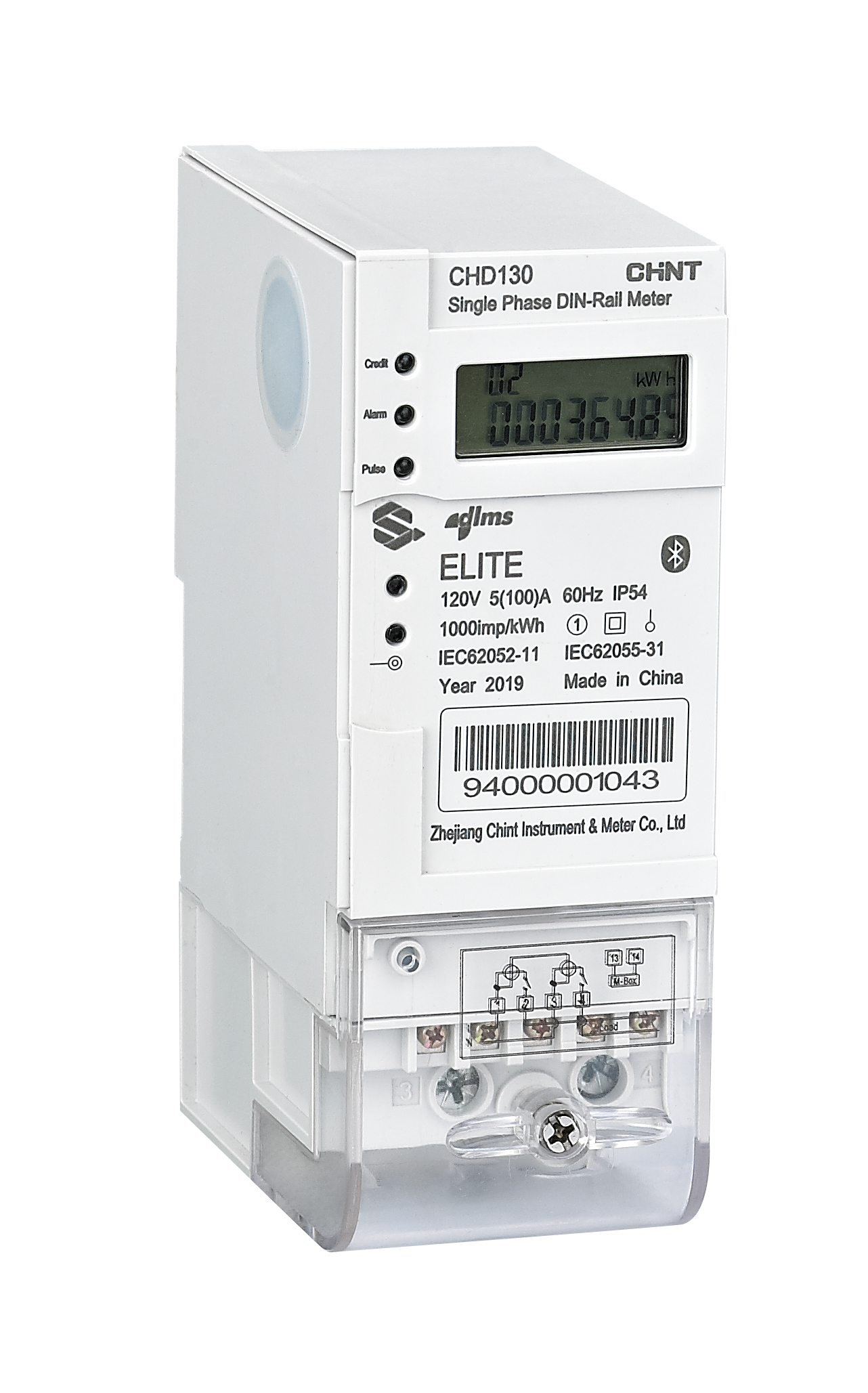 CHD130 Single Phase DIN-Rail Meter